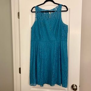 LOFT: turquoise dress
